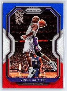 Panini Prizm Prizms #117 2020-21 rojo, blanco y azul Vince Carter Raptors - Imagen 1 de 2