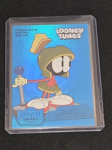 2024 Fleer Retro Looney Tunes Marvin The Martian Blue Precious Metal Gems PMG 50 - Picture 1 of 2