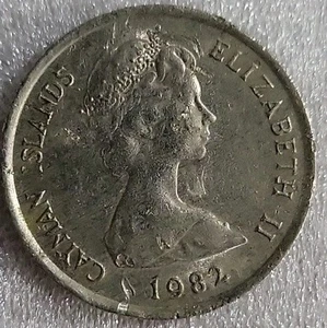 1982 Cayman Islands 10 Cents *B717 - Picture 1 of 3