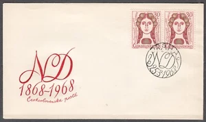 CZECHOSLOVAKIA 1968 FDC SC#SC#1526, 100th the Prague Natl. Theater. - Bild 1 von 1