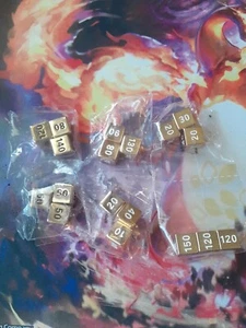 Pokemon Metal Damage Counter Dice Charizard UPC Gold Sealed (1 Set) - Picture 1 of 1