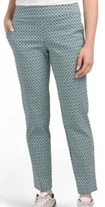 NWT SWING CONTROL Green Black White NEXUS PULLON STRETCH ANKLE PANTS M & L - Picture 1 of 2