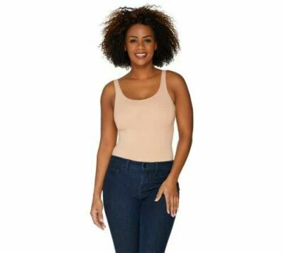 Camiseta sin mangas Jezebel Jersey tejido body-nudo cálido-XL-NUEVO-A294428 Foto 1 de 3