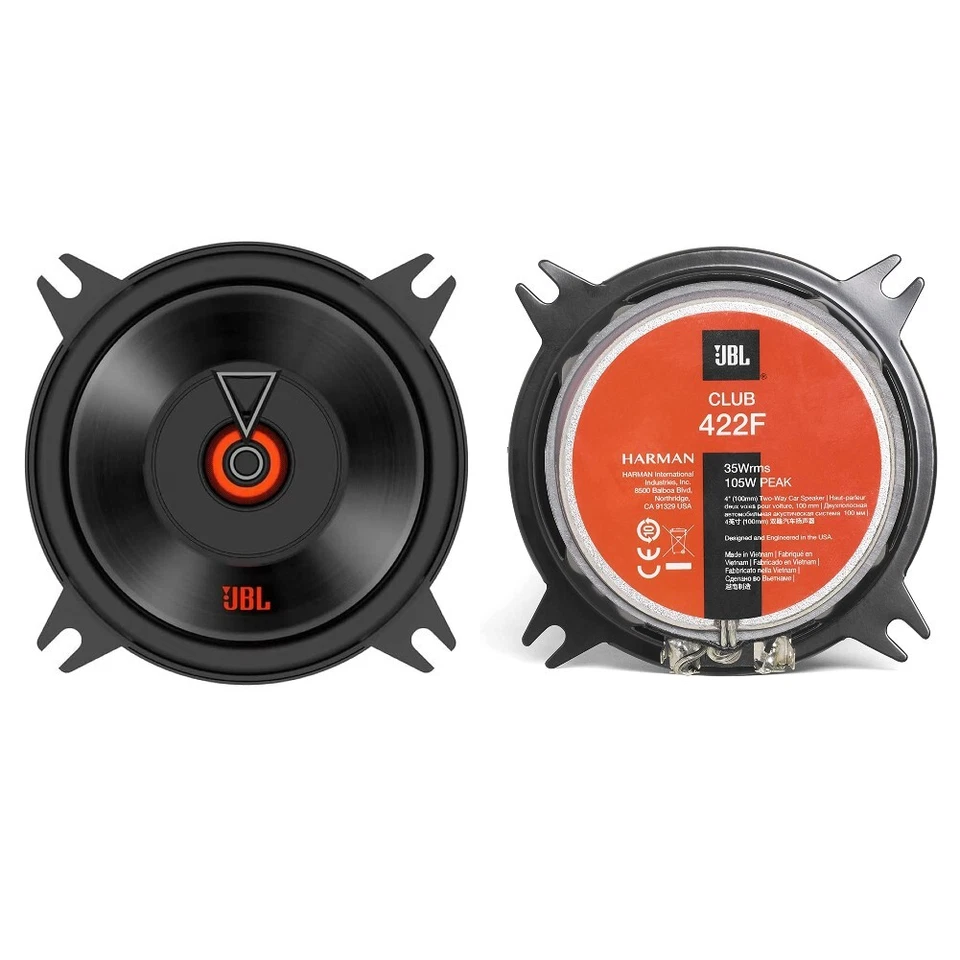 2 JBL CLUB 422F Lautsprecher Koaxial 2 Vie Von 10 CM 35 Watt RMS 105 Watt Max - Bild 1 von 4