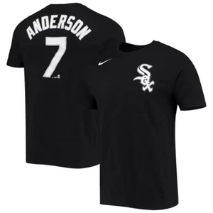 Tim Anderson Chicago White Sox  Name & Number T-Shirt - Black - Picture 1 of 1