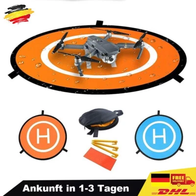 Landeplatz für Drohnen Faltbar Orange Helipad Tragbare Landematte RC Quadcopter - Bild 1 von 4
