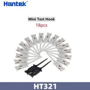 Hantek HT321 18 pezzi mini grabber SMD IC gancio di prova clip sonda jumper 2 colori - Foto 1 di 6