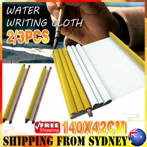 2-3PCS Chinese Magic Cloth Water Paper Calligraphy Fabric 1.4m Reusable Practice - Picture 1 of 16