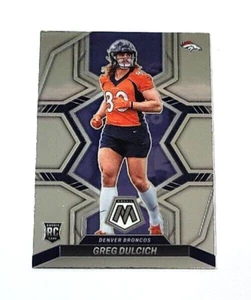 Panini Mosaic Greg Dulcich 2022 novato Denver Broncos RC #359 - Imagen 1 de 2