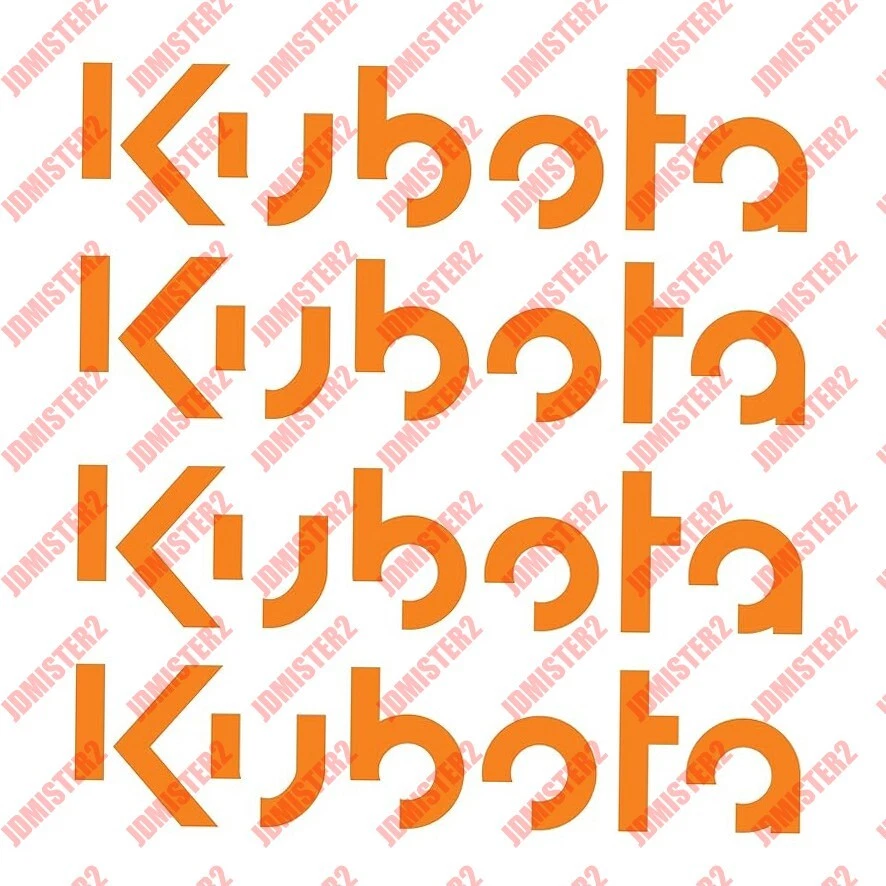 Kubota Decal Kubota Tractor Vinyl Stickers - Any Size