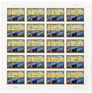 Scott #4649 Sunshine Skyway Bridge Sheet of 20 Priority Mail Stamps - MNH - Picture 1 of 1