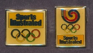 1988 Seoul Summer Olympics ~ Sports Illustrated ~ Enamel Pins Set ~ Logo & Rings - Bild 1 von 2