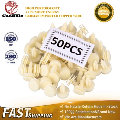 Retenedor de pasador de empuje con clip de remache para panel de moldura de puerta de 50 piezas para Chevrolet Express 1500 GMC Foto 1 de 4