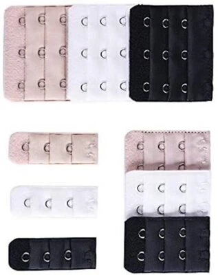 3ROW 1,2,3 Hook Bra Extender Extension Bra Strap Strapless Underwear Maternity - Image 1 of 4