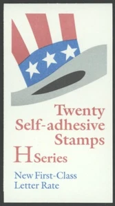 1998 US SCOTT #BK271  (3267a) (33c) H Rate Uncle Sam's Hat Booklet of 20 MNH - Picture 1 of 2