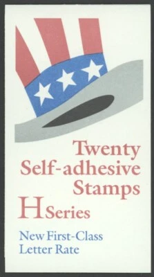 1998 US SCOTT #BK271  (3267a) (33c) H Rate Uncle Sam's Hat Booklet of 20 MNH - Image 1 of 2