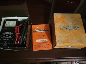 Probador Multímetro Vintage Simpson Modelo 390 Voltios y Amperios con Caja - Imagen 1 de 3
