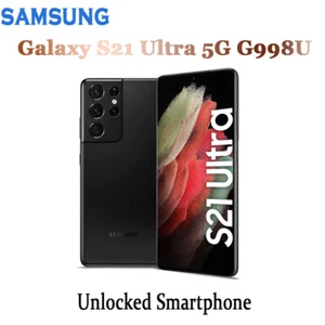 Nuovo Samsung Galaxy S21 Ultra 5G G998U 128GB SIM FREE Sbloccato Smartphone Nero - Foto 1 di 7