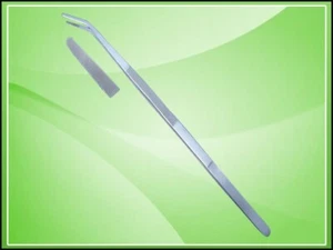 60cm Stainless Steel Tweezers Curved For Fish Tank Aquatic Plants Aquarium Water - Picture 1 of 1