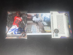 Michael Harris Auto Signed 2022 Topps Now Rookie of the Year '22 ROY  Beckett .