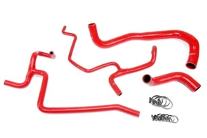HPS Red Charger Silicone Radiator + Heater Hose Kit Coolant OEM 57-1645-RED - Picture 1 of 2