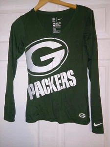 Maglietta NFL Team Apparel The Nike donna piccola verde Bay Packers manica lunga - Foto 1 di 7
