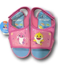 Toddler Girls' Nick Jr. Baby Shark Ankle Strap Sandals - Pink XL11-12 - Picture 1 of 3
