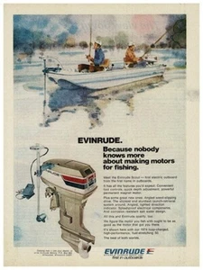 Evinrude Scout Outboard Motor full page ad 1974 - Picture 1 of 1