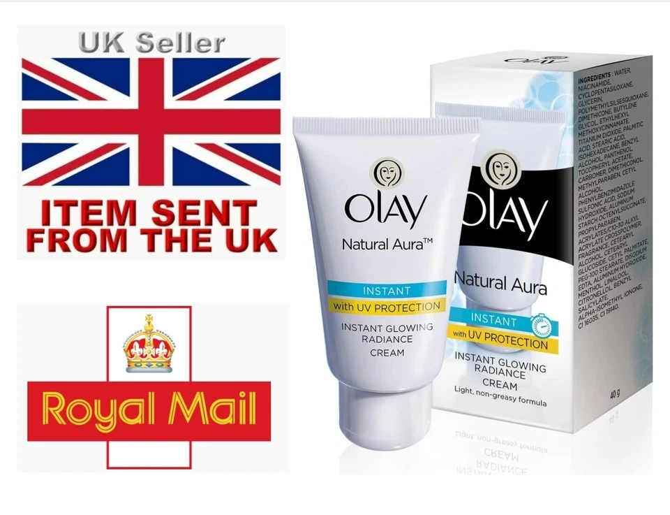 40g X 2 Olay Natural White Instant Glowing Skin Whitening Lightening Cream UK