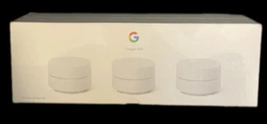 Router bezprzewodowy Google Wifi 1200 Mbps 2 porty 1000 Mbps biały, opakowanie 3 szt. - Zdjęcie 1 z 1