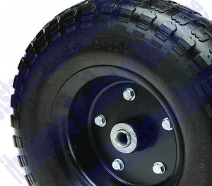 13" INCH HARD RUBBER WORRY FLAT FREE REPLACEMENT TIRE WHEEL RIM DOLLY HAND CART - Picture 1 of 3