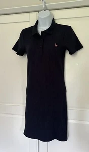 Jack Wills Womens Rib Polo Shirt Top Dress Jersey Collared Casual Holiday UK 10 - Picture 1 of 6