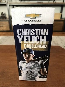 2019 MILWAUKEE BREWERS CHRISTIAN YELICH "MVP / SILVER SLUGGER" SGA BOBBLEHEAD - Picture 1 of 2