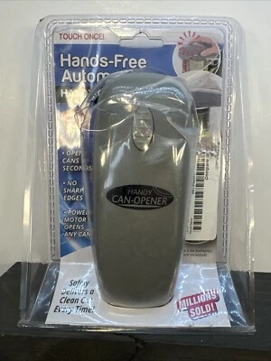 Práctico abrelatas automático con un toque manos libres tapa magnética nuevo en caja gris Foto 1 de 4