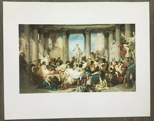Vintage Art Print ROMANS OF THE DECADENCE Paris 1991 - Picture 1 of 9