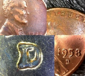 Lot - 4 Lincoln Wheat Cent Fehlermünzen - RPM, DDO #M16 - Bild 1 von 14