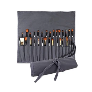 Soporte para cepillo de pintura Liquidraw 30 bolsillos bolsa de cepillo enrollable estuche bolsa de almacenamiento gris - Imagen 1 de 4