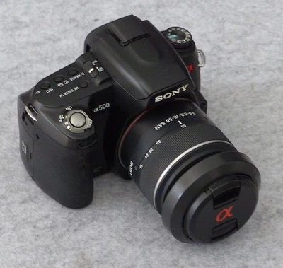 Sony Alpha 500 DSLR, komplett für den sofortigen Einsatz - Bild 1 von 4