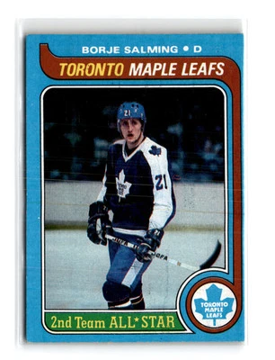 Hockey sports Topps 1979-80 Topps #40 Borje Salming Toronto Maple Leafs - Image 1 of 2