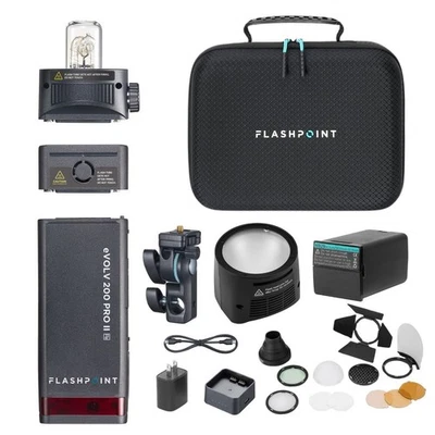 Flashpoint eVOLV 200 Pro II TTL Pocket Flash With Round Head Pro Kit - Image 1 of 4