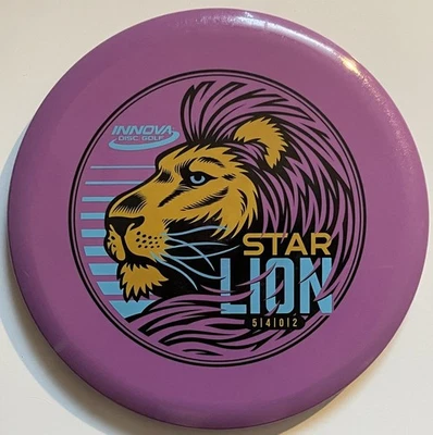 INNOVA STAR LION 179.16 GRAMS COOL PURPLE w/GOLD, BLACK, & BLUE INNFUSE HOTSTAMP - Image 1 of 2