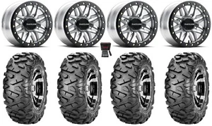 Raceline Ryno Bdlk 14" Mh Wheels 28" BigHorn Tires Can-Am Commander Maverick - Picture 1 of 4