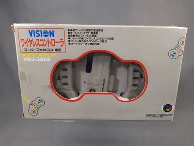 Super Famicom Vision VJS-393 Wireless Controller set of 2 Pads & Receiver boxed - Image 1 of 4