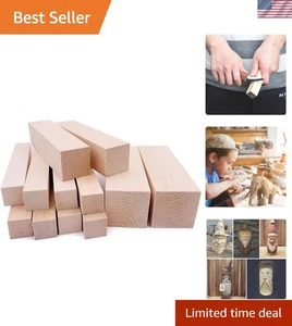Bloques para tallar tilo American Linden de 12 piezas - perfectos para cualquier artesanía en madera - Imagen 1 de 7