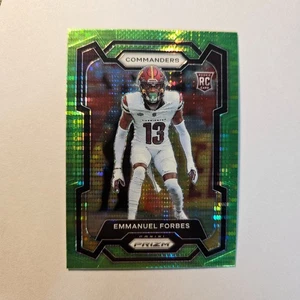 2023 Panini Prizm - Rookies Emmanuel Forbes #399 Neon Green Pulsar Prizm (RC) - Picture 1 of 2