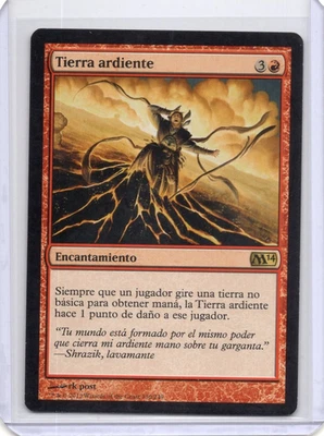 Burning Earth 130/249 M14 Core Set 2014 MTG Spanish LP Rare - Image 1 of 2