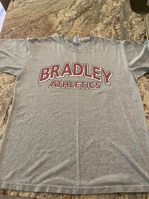Bradley University Braves T-Shirt size Medium M - Grey - Image 1 of 4