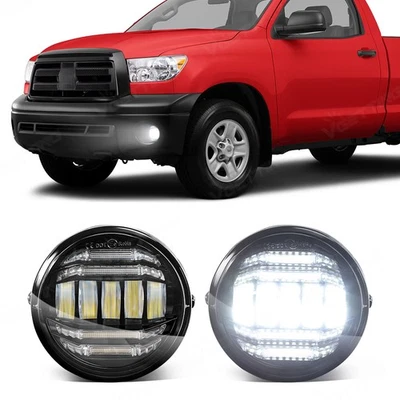 Luz antiniebla LED COMPLETA Fit 2005-2011 para Toyota Tacoma con lente transparente DRL blanca izquierda derecha Foto 1 de 4