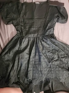 Neu mit Etikett Disturbia Estelle Lagenlook Minikleid GRÖSSE 4 USA DUNKEL DUNKELGRÜN - Bild 1 von 10