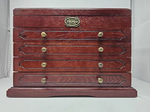 Thomas Museum Series Wood Jewelry Box Organizer 5 Drawer Chest Display Storage - Picture 1 of 14